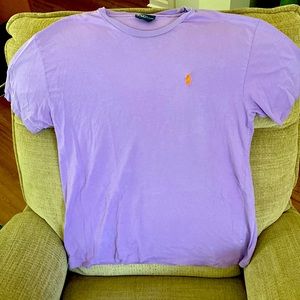 Purple polo Ralph Lauren t shirt.